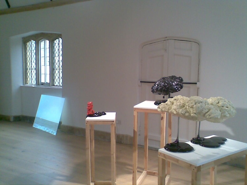 Installation view: Nothing Ever Happens, OSR Projects  (Ellie Doney's work in foreground)